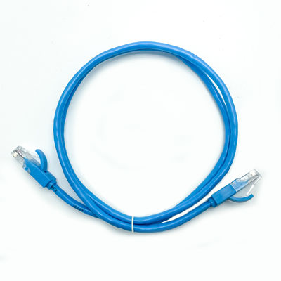 CAT6 Patch Cord Unshield For Ethernet PVC LSZH Jacket 23AWG CCA Blue